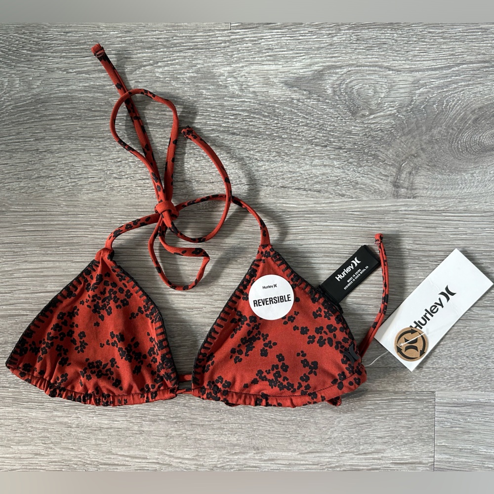 Hurley Reversible Bikini Top NWT